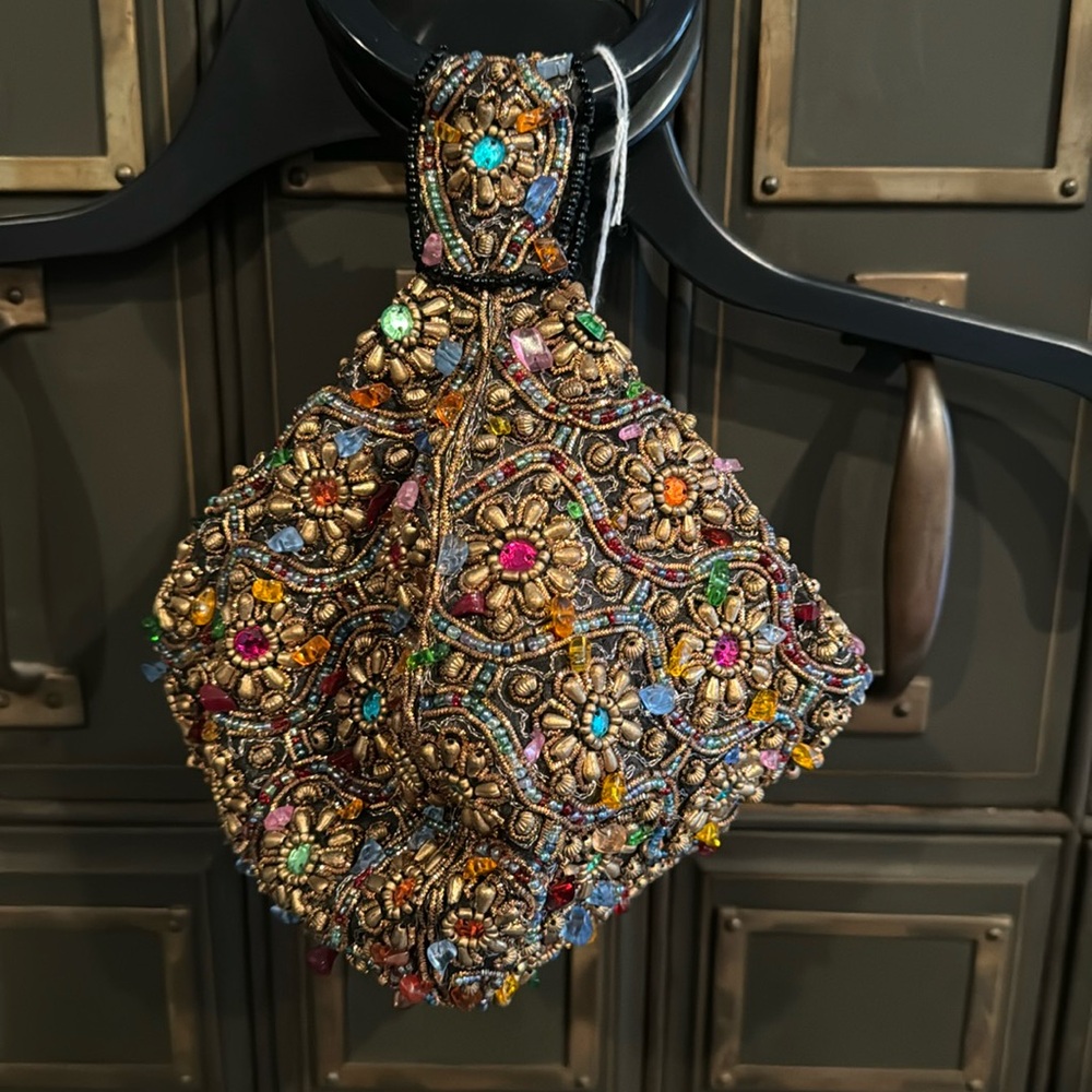 Bamboo Trading Co Taj Mahal Beaded Bag